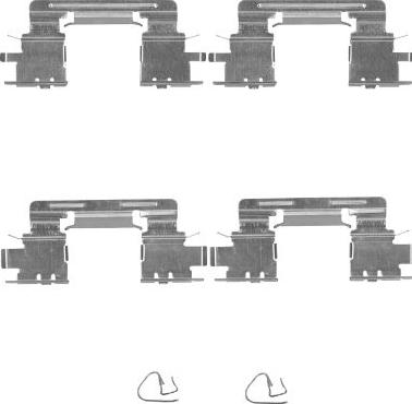 HELLA 8DZ 355 204-911 - Комплектующие для колодок дискового тормоза unicars.by