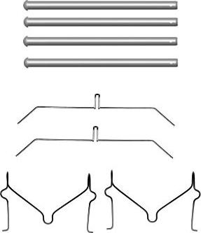 HELLA 8DZ 355 204-551 - Комплектующие для колодок дискового тормоза unicars.by