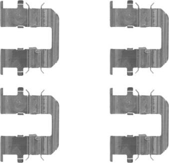 HELLA 8DZ 355 204-661 - Комплектующие для колодок дискового тормоза unicars.by