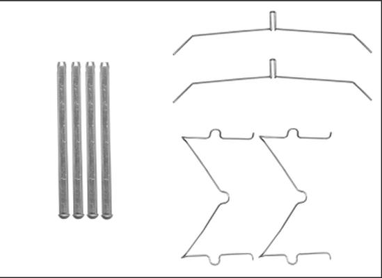 HELLA 8DZ 355 205-641 - Комплектующие для колодок дискового тормоза unicars.by