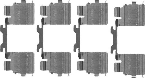 HELLA 8DZ 355 205-111 - Комплектующие для колодок дискового тормоза unicars.by