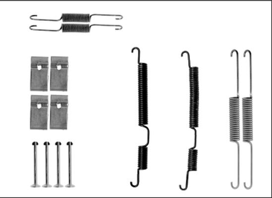 HELLA 8DZ 355 205-861 - Комплектующие, барабанный тормозной механизм unicars.by