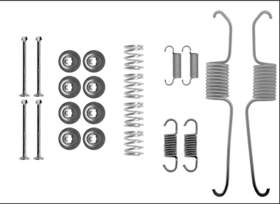 HELLA 8DZ 355 205-801 - Комплектующие, барабанный тормозной механизм unicars.by