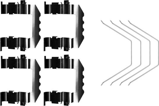 HELLA 8DZ 355 206-461 - Комплектующие для колодок дискового тормоза unicars.by