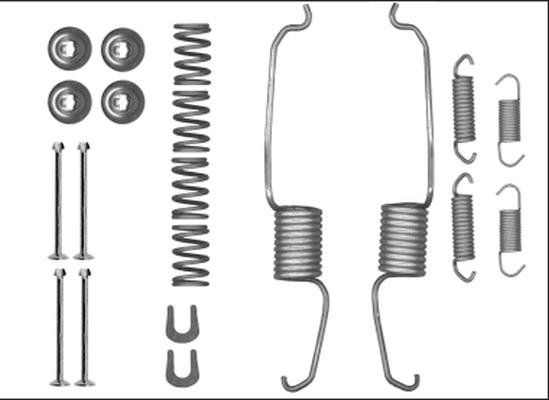 HELLA 8DZ 355 206-091 - Комплектующие, барабанный тормозной механизм unicars.by