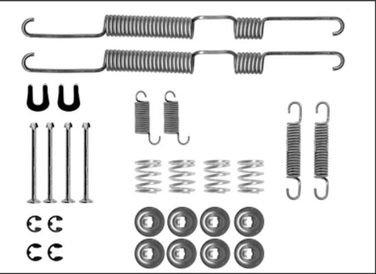 HELLA 8DZ 355 206-061 - Комплектующие, барабанный тормозной механизм unicars.by