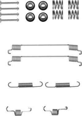 HELLA 8DZ 355 200-901 - Комплектующие, барабанный тормозной механизм unicars.by