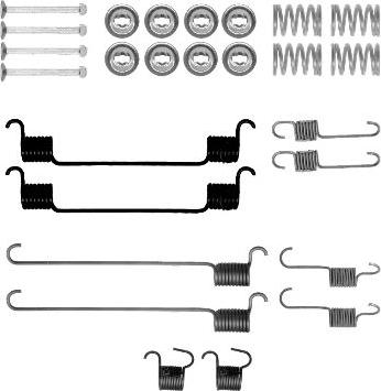 HELLA 8DZ 355 200-981 - Комплектующие, барабанный тормозной механизм unicars.by