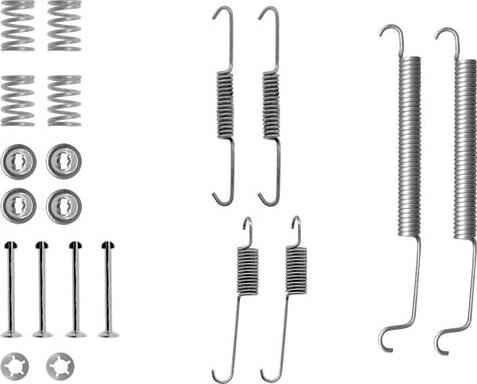 HELLA 8DZ 355 200-431 - Комплектующие, барабанный тормозной механизм unicars.by