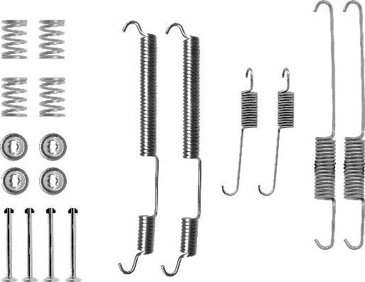 HELLA 8DZ 355 200-421 - Комплектующие, барабанный тормозной механизм unicars.by