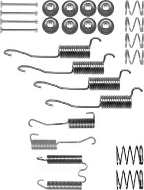 HELLA 8DZ 355 200-501 - Комплектующие, барабанный тормозной механизм unicars.by