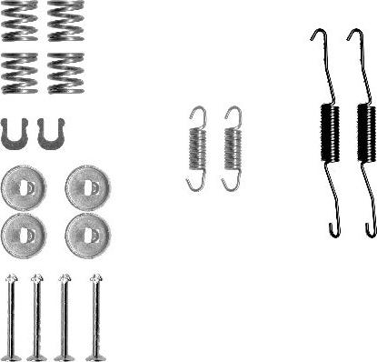 HELLA 8DZ 355 200-521 - Комплектующие, барабанный тормозной механизм unicars.by