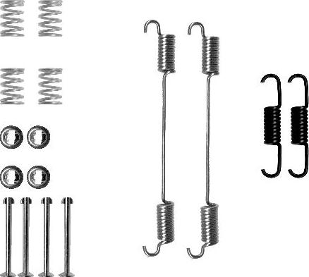 HELLA 8DZ 355 200-601 - Комплектующие, барабанный тормозной механизм unicars.by