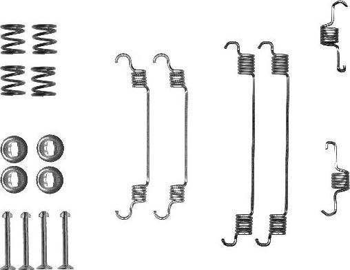 HELLA 8DZ 355 200-681 - Комплектующие, барабанный тормозной механизм unicars.by