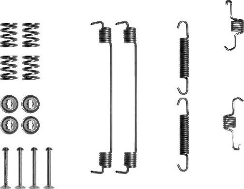 HELLA 8DZ 355 200-671 - Комплектующие, барабанный тормозной механизм unicars.by