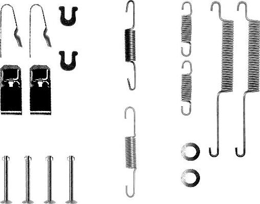 HELLA 8DZ 355 200-081 - Комплектующие, барабанный тормозной механизм unicars.by