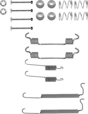 HELLA 8DZ 355 200-811 - Комплектующие, барабанный тормозной механизм unicars.by