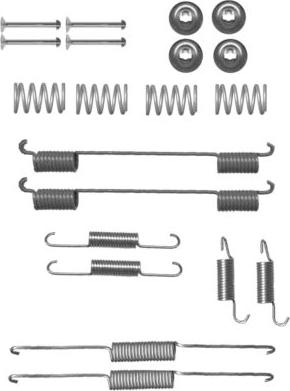 HELLA 8DZ 355 200-821 - Комплектующие, барабанный тормозной механизм unicars.by