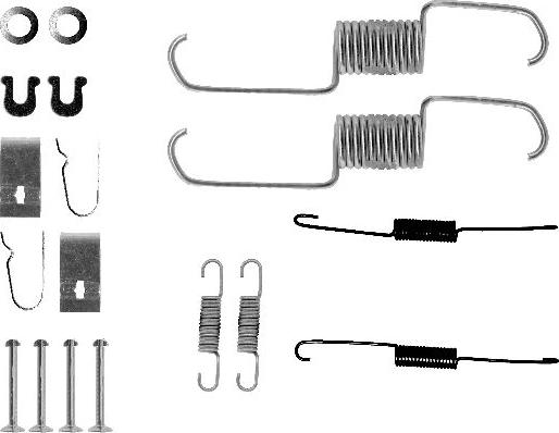 HELLA 8DZ 355 200-361 - Комплектующие, барабанный тормозной механизм unicars.by