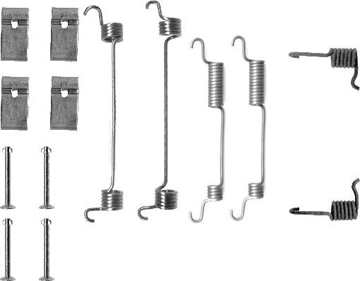 HELLA 8DZ 355 200-321 - Комплектующие, барабанный тормозной механизм unicars.by