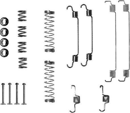 HELLA 8DZ 355 200-741 - Комплектующие, барабанный тормозной механизм unicars.by