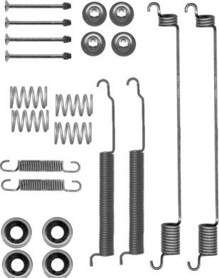 HELLA 8DZ 355 200-781 - Комплектующие, барабанный тормозной механизм unicars.by