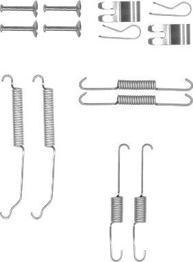 HELLA 8DZ 355 201-031 - Комплектующие, барабанный тормозной механизм unicars.by