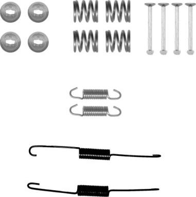 HELLA 8DZ 355 201-021 - Комплектующие, барабанный тормозной механизм unicars.by