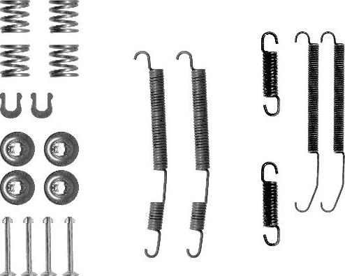 HELLA 8DZ 355 201-071 - Комплектующие, барабанный тормозной механизм unicars.by