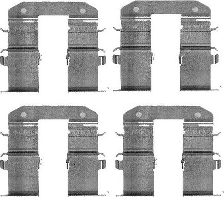 HELLA 8DZ 355 203-351 - Комплектующие для колодок дискового тормоза unicars.by