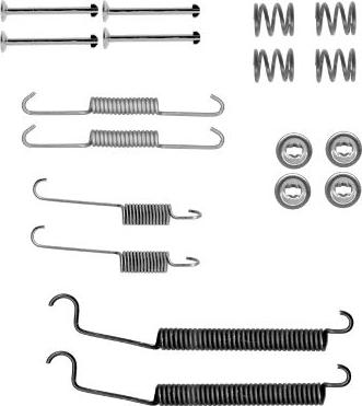 HELLA 8DZ 355 202-091 - Комплектующие, барабанный тормозной механизм unicars.by