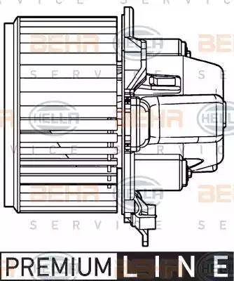 HELLA 8EW 351 039-331 - Вентилятор салона unicars.by