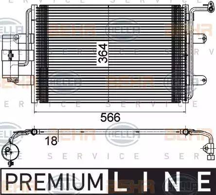 HELLA 8FC 351 036-381 - Конденсатор кондиционера unicars.by