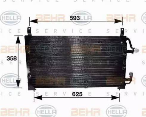 HELLA 8FC 351 037-111 - Конденсатор кондиционера unicars.by