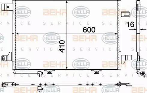 HELLA 8FC 351 301-674 - Конденсатор кондиционера unicars.by