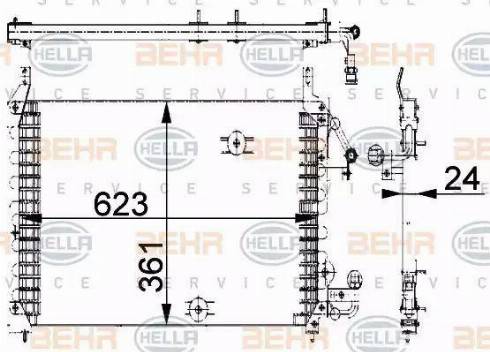 HELLA 8FC 351 318-031 - Конденсатор кондиционера unicars.by