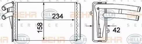 HELLA 8FH 351 045-101 - Теплообменник, отопление салона unicars.by