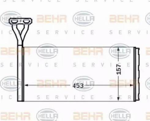 HELLA 8FH 351 024-391 - Теплообменник, отопление салона unicars.by