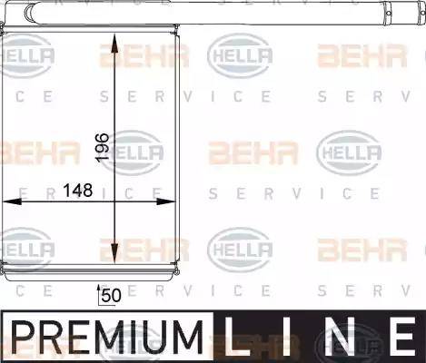 HELLA 8FH 351 313-461 - Теплообменник, отопление салона unicars.by