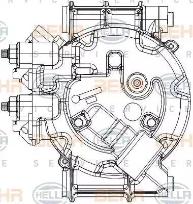 HELLA 8FK 351 334-441 - Компрессор кондиционера unicars.by