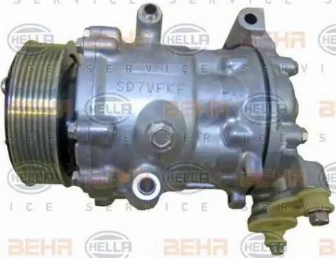 HELLA 8FK 351 334-411 - Компрессор кондиционера unicars.by