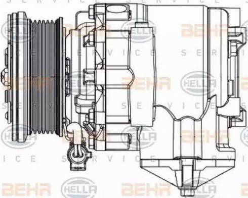 HELLA 8FK 351 334-331 - Компрессор кондиционера unicars.by