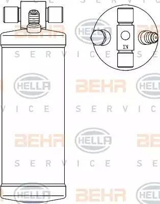 HELLA 8FT 351 192-551 - Осушитель, кондиционер unicars.by