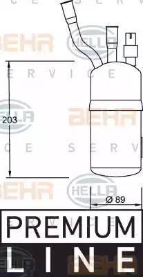 HELLA 8FT 351 192-321 - Осушитель, кондиционер unicars.by