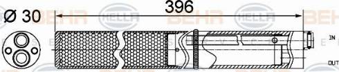 HELLA 8FT 351 200-164 - Осушитель, кондиционер unicars.by