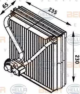 HELLA 8FV 351 211-561 - Испаритель, кондиционер unicars.by