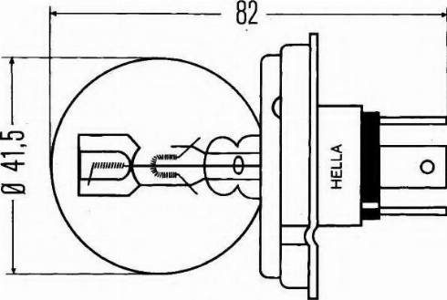 HELLA 8GJ 002 088-481 - Лампа накаливания, основная фара unicars.by