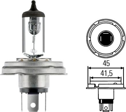 HELLA 8GJ 002 088-461 - Лампа накаливания, основная фара unicars.by