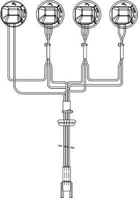 HELLA 8KA 155 372-001 - Кабельный комплект, основная фара unicars.by