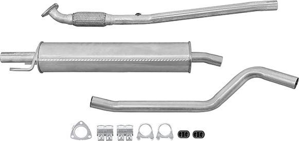 HELLA 8LC 366 024-681 - Средний глушитель выхлопных газов unicars.by